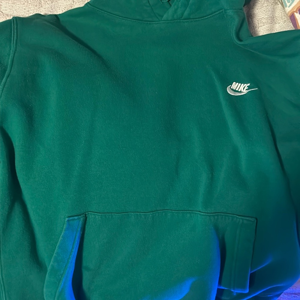 Green nike hoodie